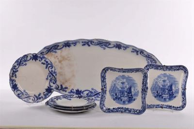 Cinque Piatti Blu Inglesi Johnson Bros