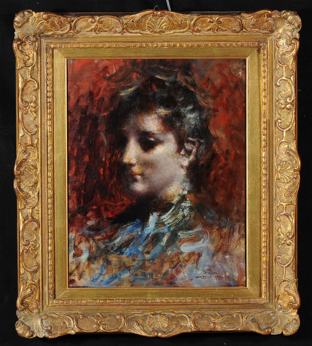 Luigi Conconi (1852-1917)ritratto Femminile