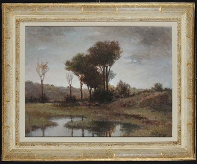 Noelqui, Noel Quintavalle (1893-1977)pineta con Stagno