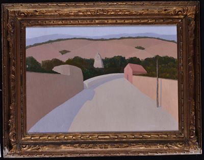 Franco Miele (1924-1983)paesaggio Collinare