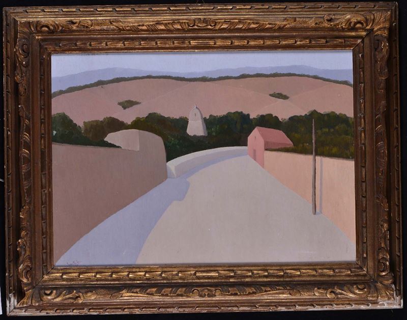 Franco Miele (1924-1983) Paesaggio collinare  - Auction Antiques and Old Masters - Cambi Casa d'Aste