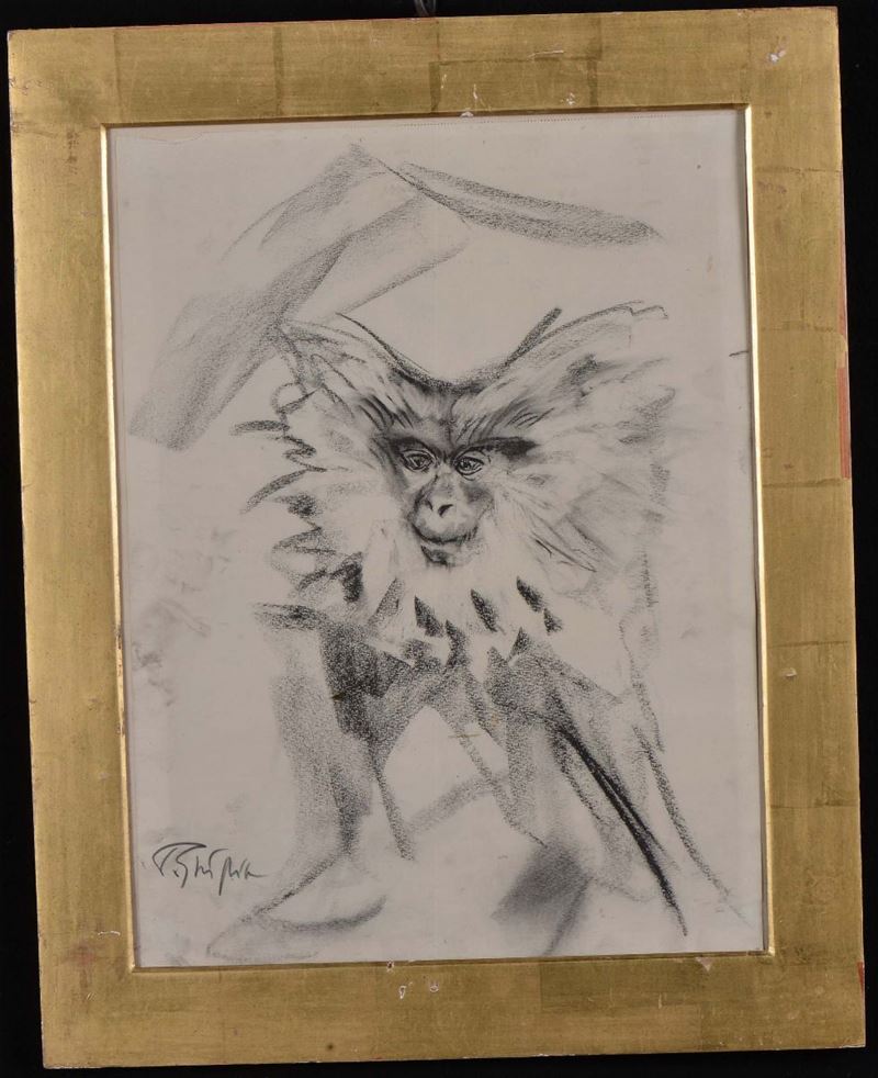 Paolo Ghiglia Scimmia  - Auction Antiques and Old Masters - Cambi Casa d'Aste