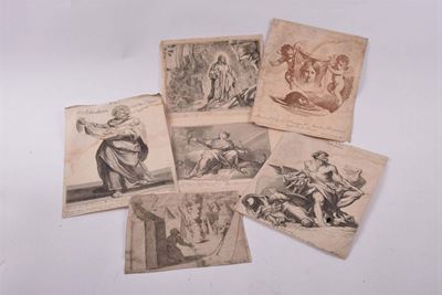 Lotto di Sei Stampe Antiche