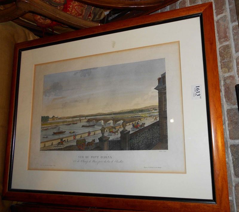 Dieci stampe con vedute di Parigi  - Asta Antiquariato e Dipinti Antichi - Cambi Casa d'Aste