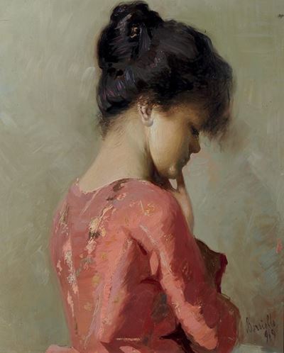 Vittorio Borriello (1896-?)ritratto di Spalle, 1919