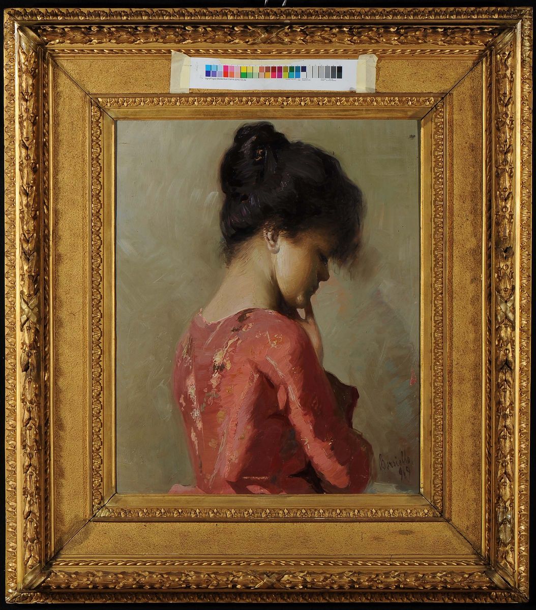 Vittorio Borriello (1896-?)ritratto di Spalle, 1919
