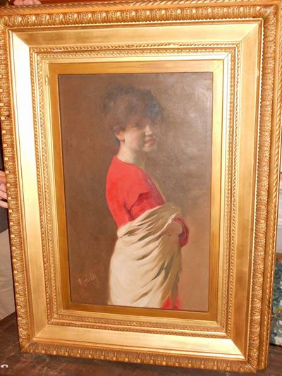Vittorio Borriello (1896-?)ritratto di Ragazza
