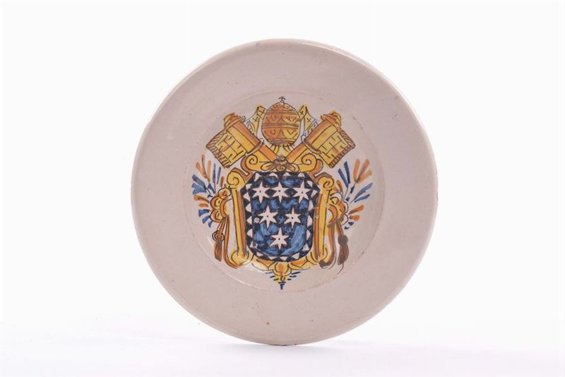 Piccolo piatto in maiolica, Roma XVIII secolo  - Auction Antiques and Old Masters - Cambi Casa d'Aste