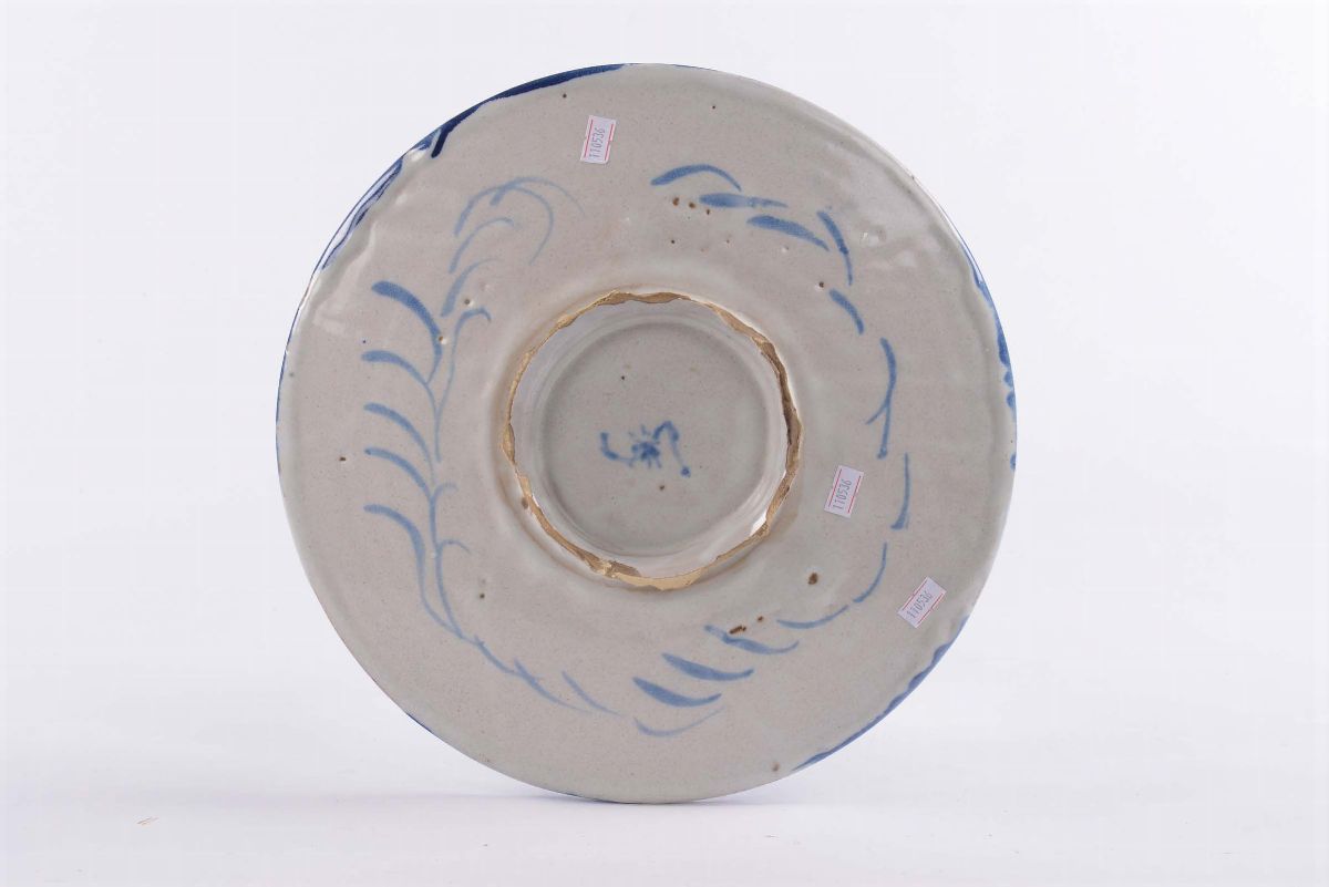 Piatto in Maiolica, Savona Marca Siccardi XVII Secolo