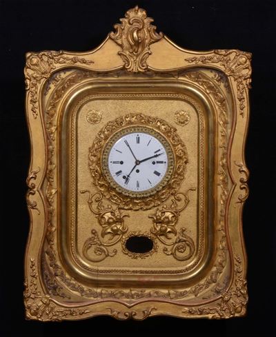 Orologio da Parete con Cornice Dorata