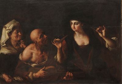 Lombardi (1650-1722)scena di Genere