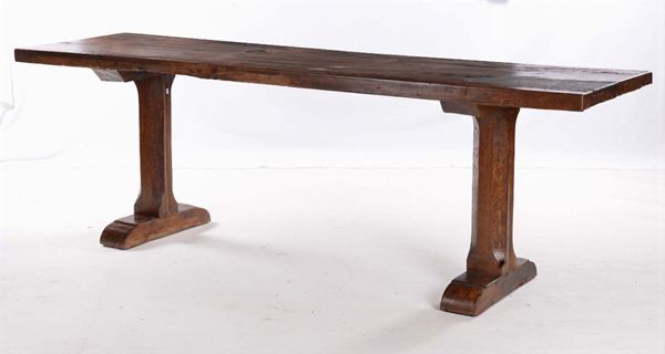 Tavolo fratino in noce, XIX-XX secolo