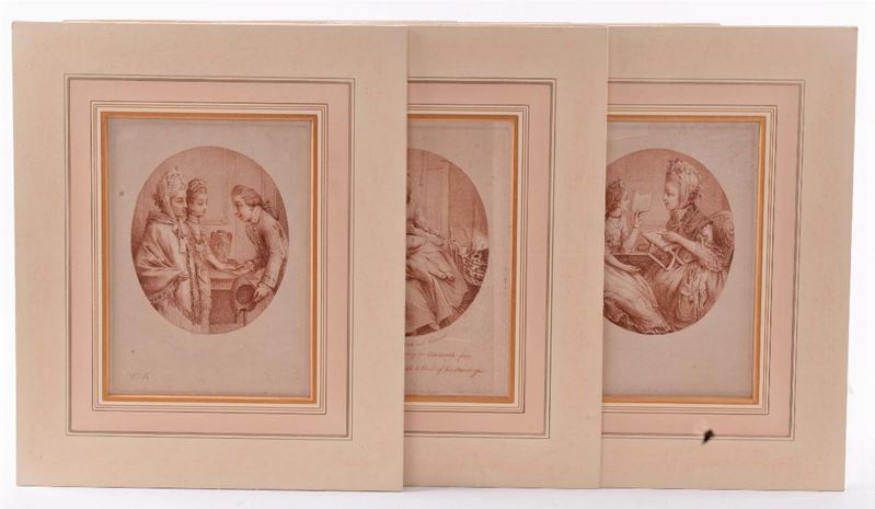 Sei sanguigne di E.Martini, 1774  - Auction Antiques and Old Masters - Cambi Casa d'Aste