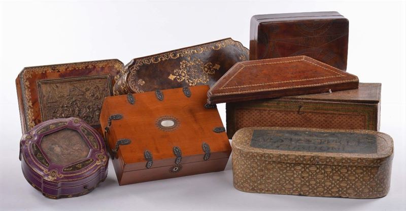 Lotto di otto scatole diverse  - Auction Antiques and Old Masters - Cambi Casa d'Aste