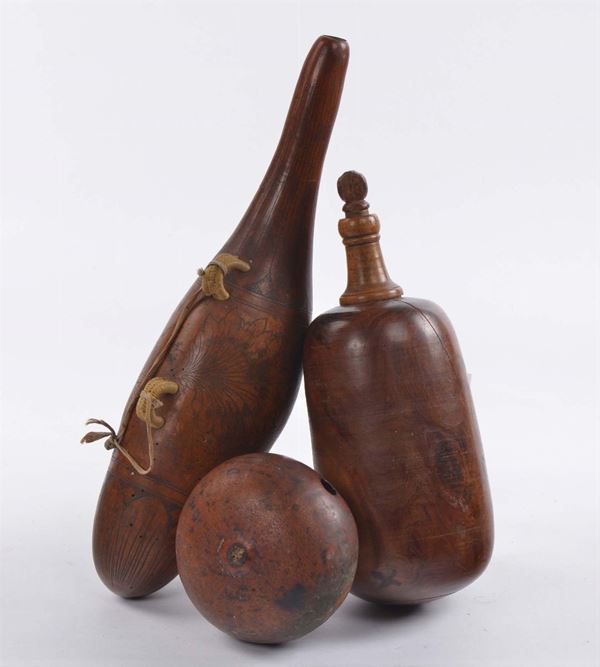 Lotto di tre portapolvere differenti