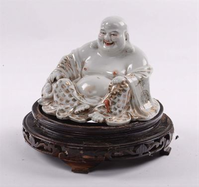 Buddha in Ceramica Bianca