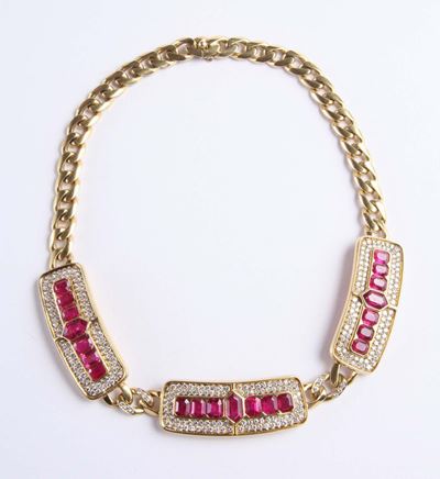 Bulgari, Girocollo con Rubini e Diamanti. Anni '70-'80