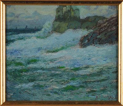 Giuseppe Sacheri ( 1863-1950)mareggiata