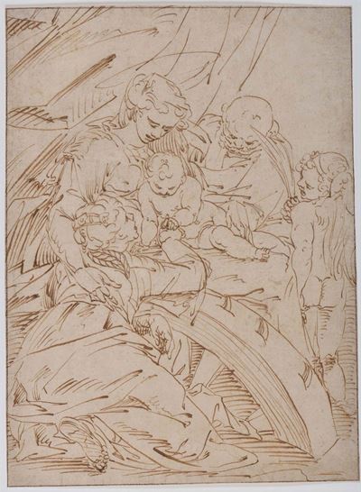 Luca Cambiaso (1527-1585)matrimonio Mistico di Santa Caterina