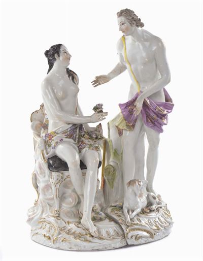 Manifattura di Dresda, XVIII Secoloapollo e Venere