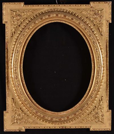 Cornice Dorata Sagoma Ovale
