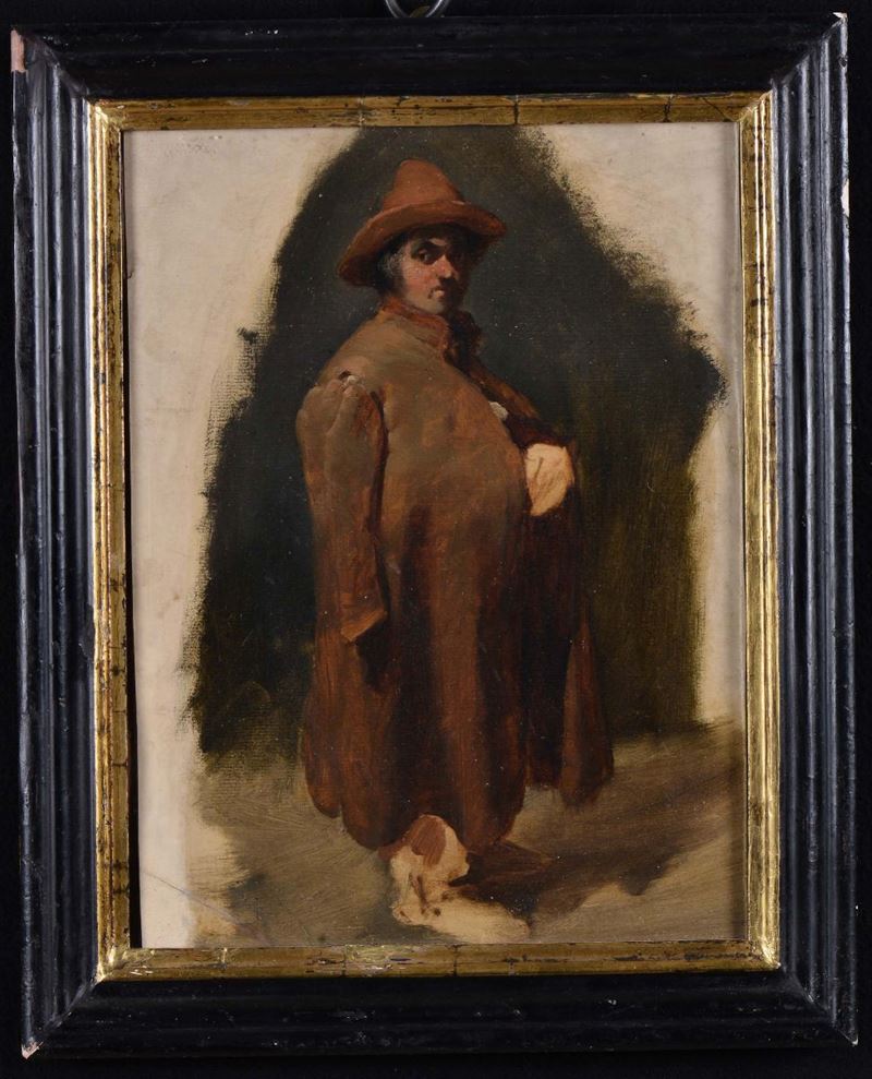 Angelo Beccaria (1820-1897) Figura in piedi  - Asta Antiquariato e Dipinti Antichi - Cambi Casa d'Aste