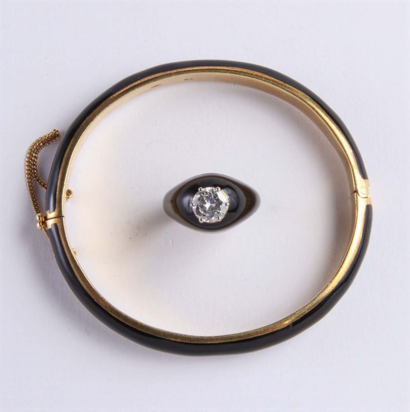 Bracciale rigido e anello en suite  - Auction Silvers, Ancient and Contemporary Jewels - Cambi Casa d'Aste