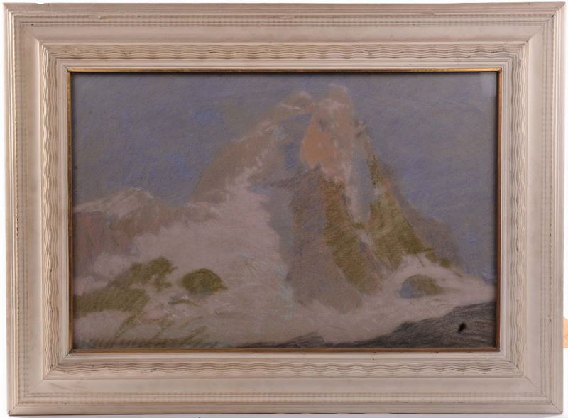 Anonimo del XX secolo Paesaggio montano  - Auction OnLine Auction 10-2012 - Cambi Casa d'Aste