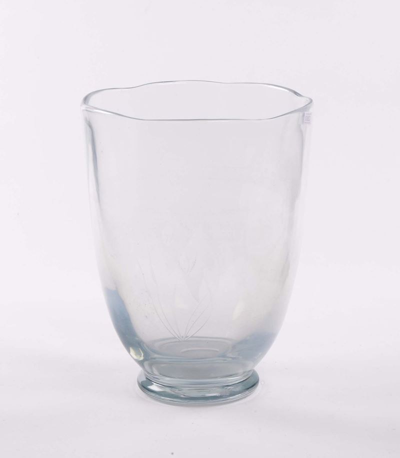 Vaso in cristallo molato  - Auction OnLine Auction 10-2012 - Cambi Casa d'Aste