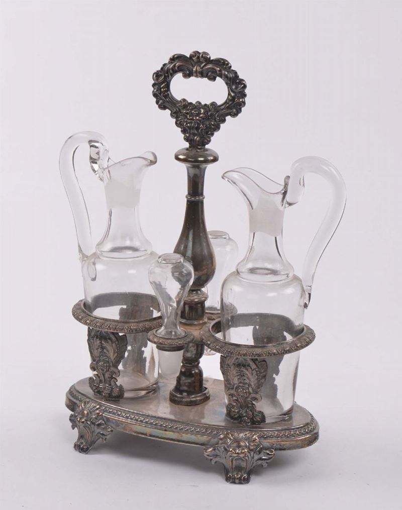 Oliera in argento, XIX secolo  - Asta Asta OnLine 10-2012 - Cambi Casa d'Aste