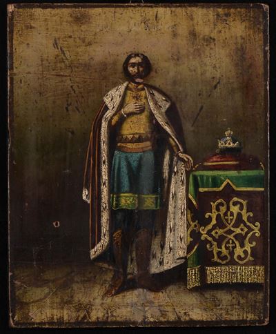 Icona Raffiurante Santo, XIX Secolo