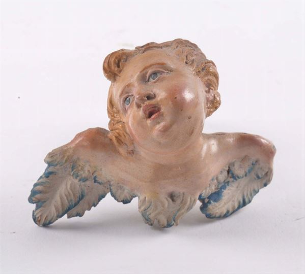 Testina di angioletto da presepe, XVIII secolo