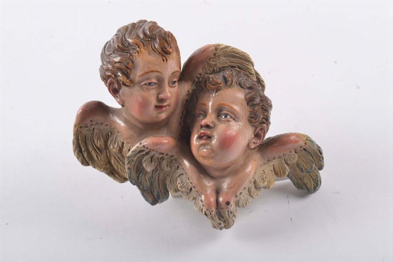 Testine di cherubini da presepe  - Auction Antiques and Old Masters - Cambi Casa d'Aste
