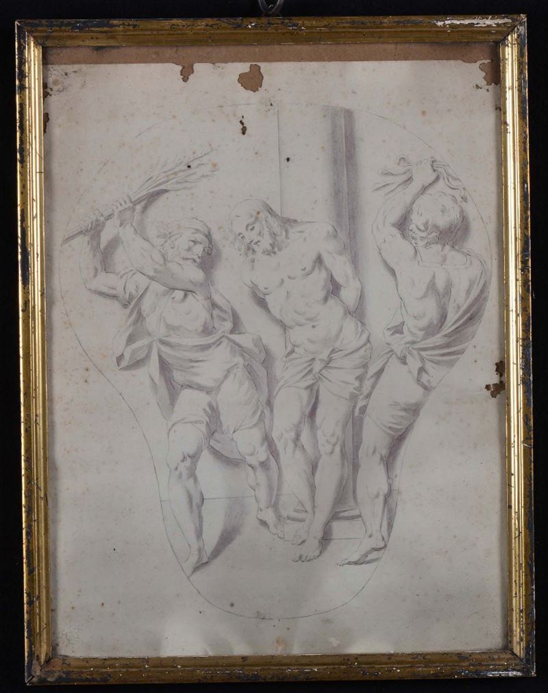 Anonimo del XIX secolo Cristo alla colonna  - Auction Antiques and Old Masters - Cambi Casa d'Aste
