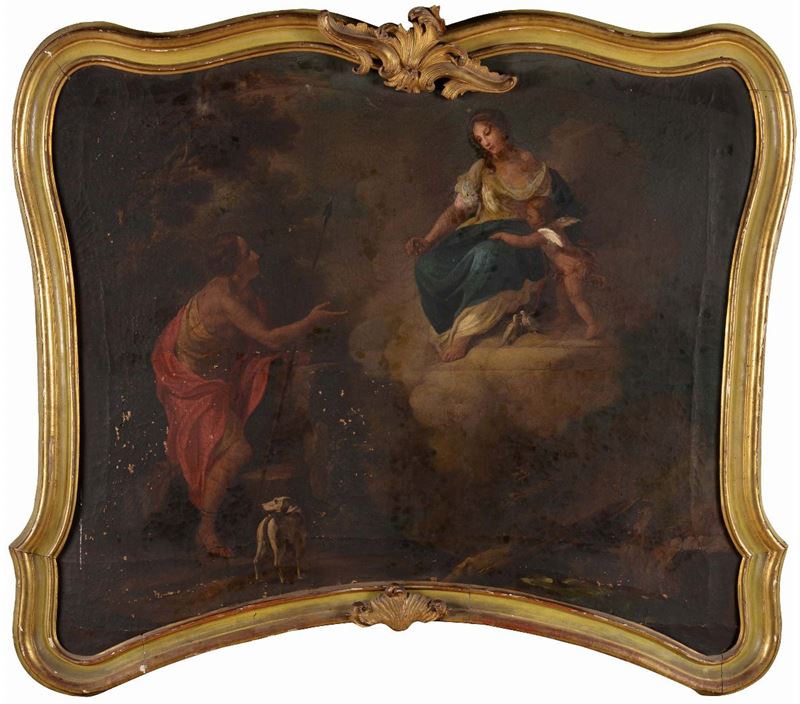 Scuola del XVIII secolo Scena mitologica  - Asta Arredi e Oggetti d'Arte da Importanti Collezioni Private - Cambi Casa d'Aste