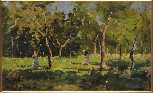 Enrico Reycend (1855-1928) Cotadini tra gli alberi