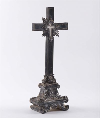 Crocefisso Portareliquia Argento, Torino Prima Metà XVIII