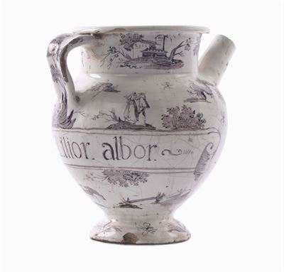 Boccale in Maiolica L.levantino, Savona Metà del XVIII Secolo