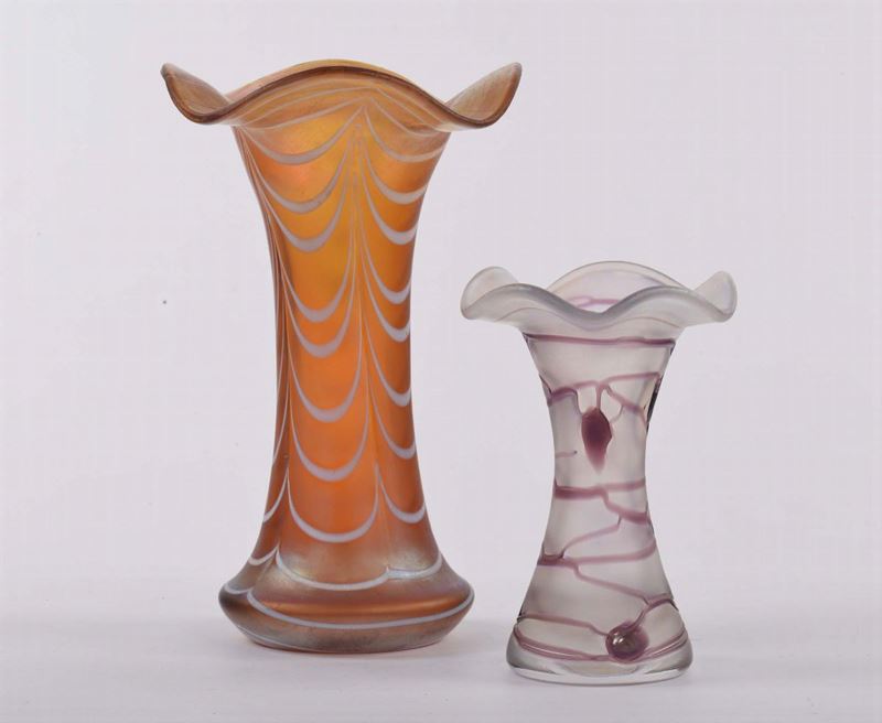 Due vasi Boemia, XX secolo  - Auction OnLine Auction 2-2013 - Cambi Casa d'Aste