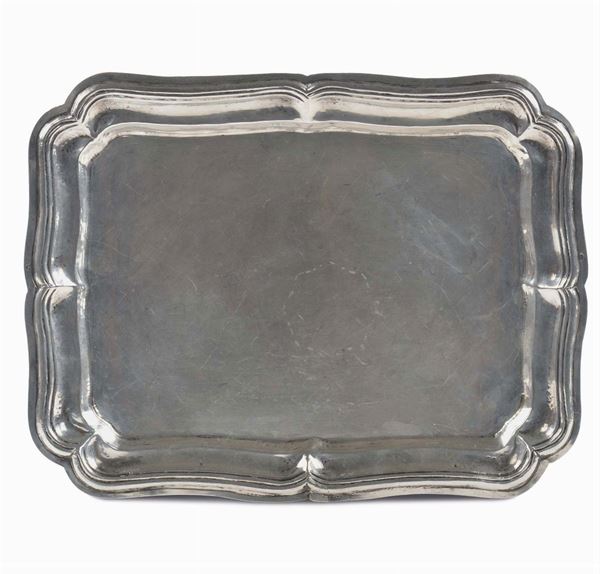 Vassoio in argento, Venezia fine XVIII secolo