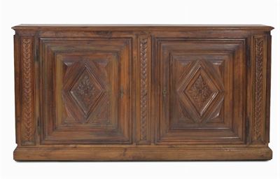 Credenza a Due Ante Pannellate, XIX Secolo