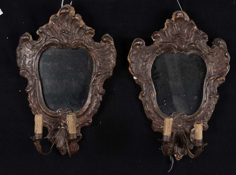 Due appliques cartapesta  - Asta Antiquariato e Dipinti Antichi - Cambi Casa d'Aste