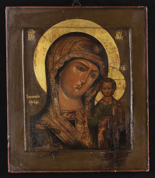 Icona raffigurante Madre di Dio di Kazan, XVIII secolo