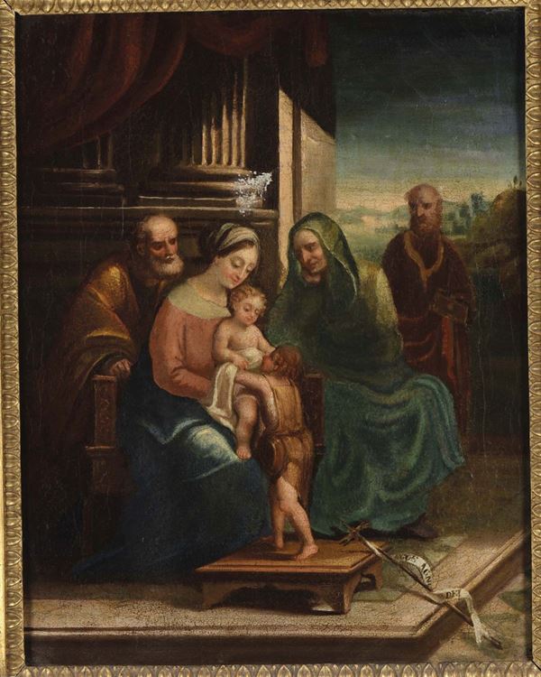 Anonimo del XVIII secolo Sacra Famiglia con San Giovannino