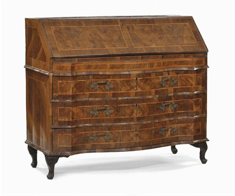 Ribalta Luigi XIV a tre cassetti, Veneto XVIII secolo  - Auction Antiques and Old Masters - Cambi Casa d'Aste