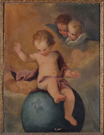 Anonimo del XIX Secoloputto e Angioletti