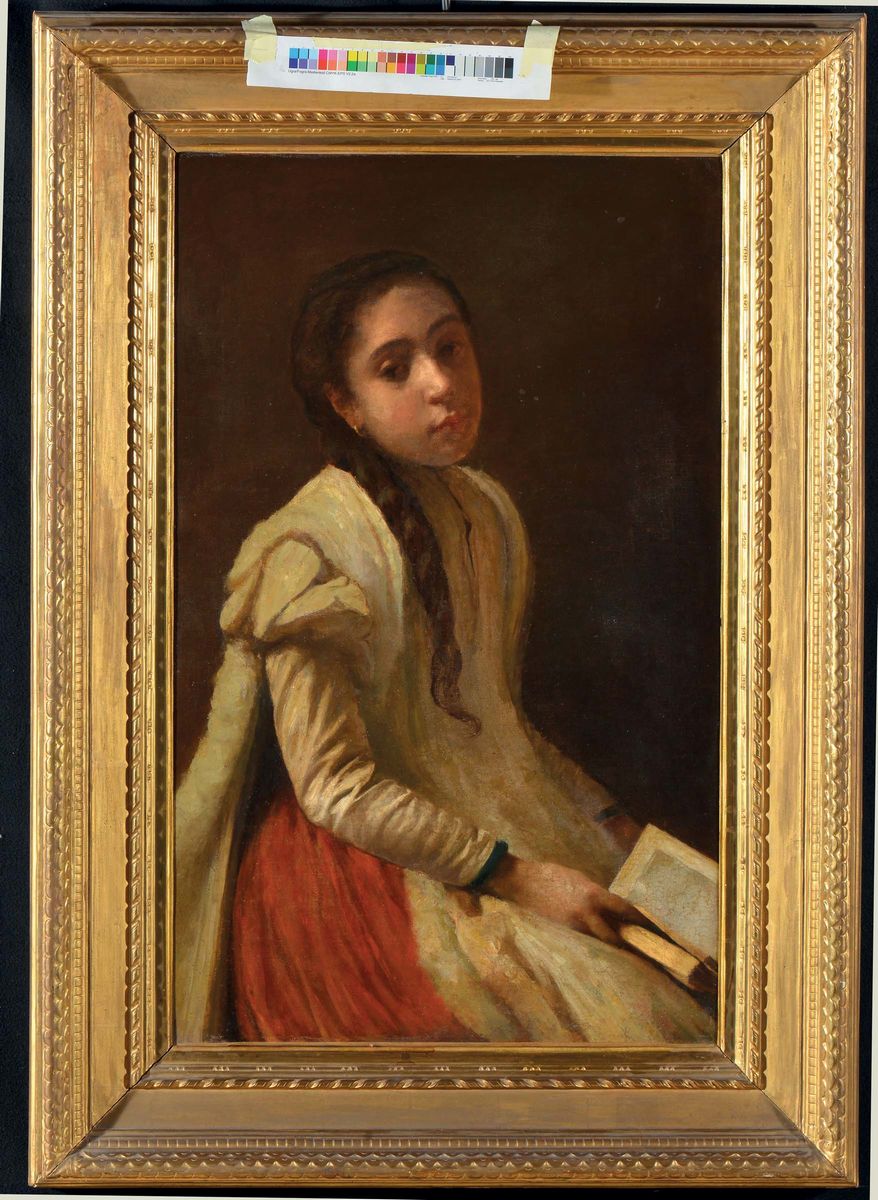 Arturo Moradei (1840-1901)ritratto di Fanciulla