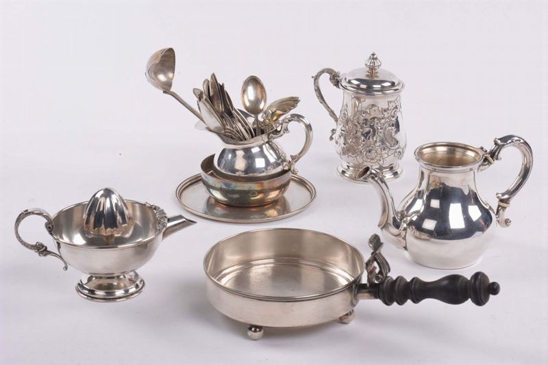 Lotto misto oggetti in argento,  - Asta Antiquariato e Dipinti Antichi - Cambi Casa d'Aste