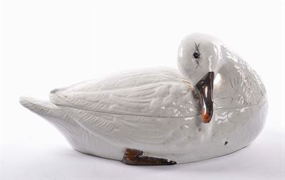 Scatola in Ceramica a Guisa di Papera