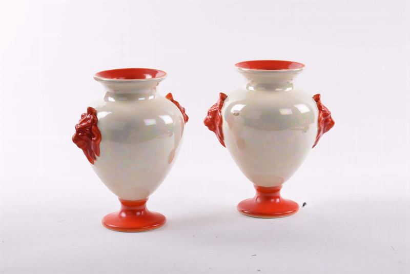 S.C.I. Laveno Coppia di vasi  - Asta Arti Decorative del XX secolo - I - Cambi Casa d'Aste